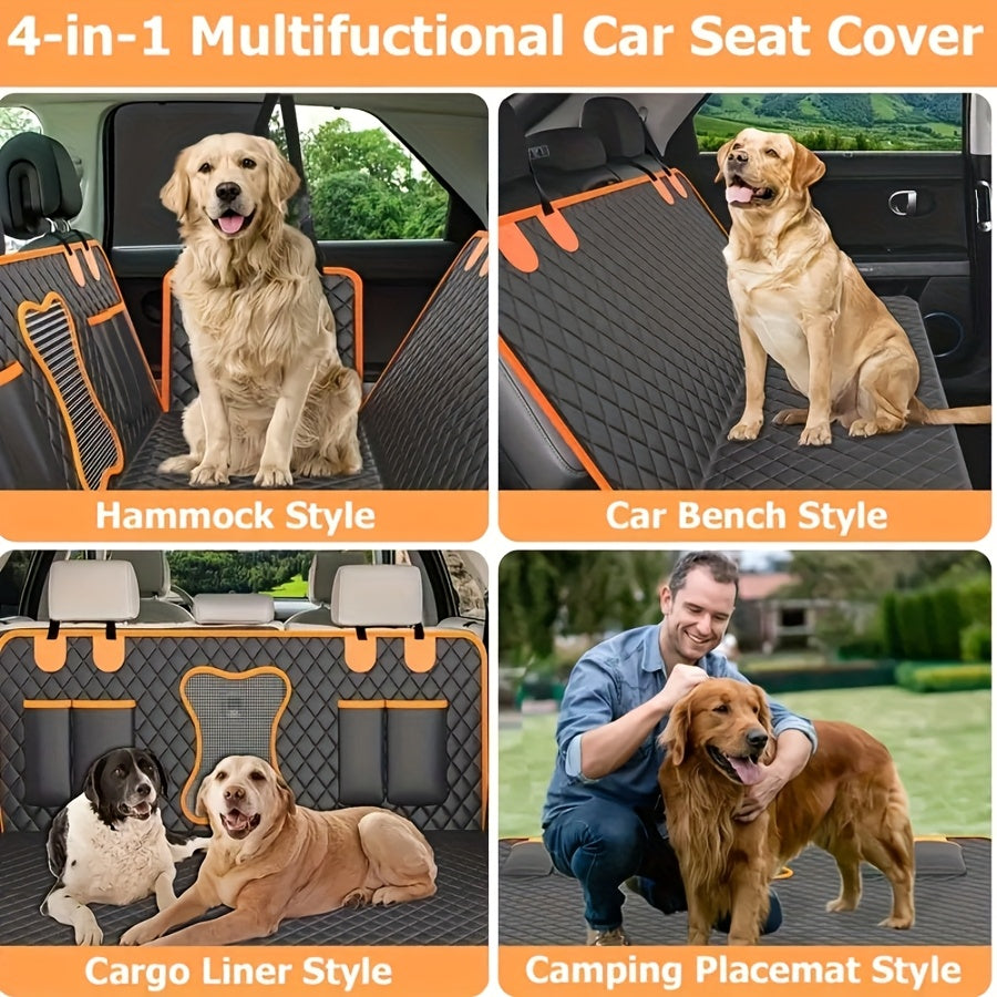 Pet Dog Car Seat Cover Hammock Scratch-Resistant Durable Backrest Cover, Suitable for Cars and SUVs
