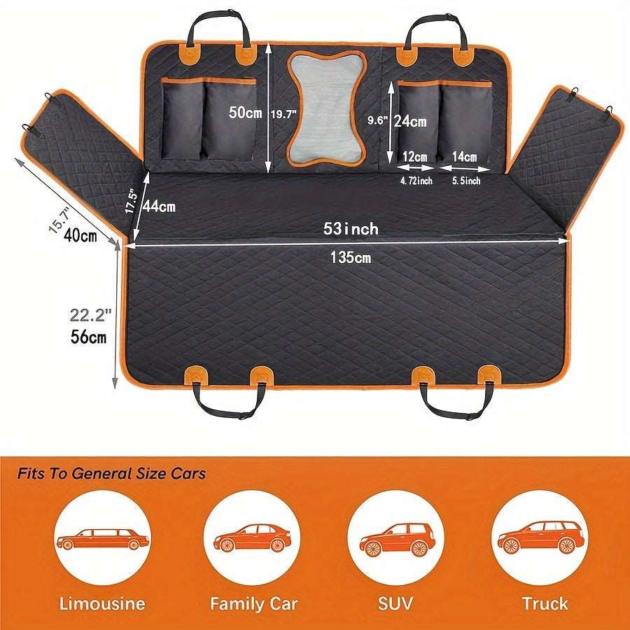 Pet Dog Car Seat Cover Hammock Scratch-Resistant Durable Backrest Cover, Suitable for Cars and SUVs