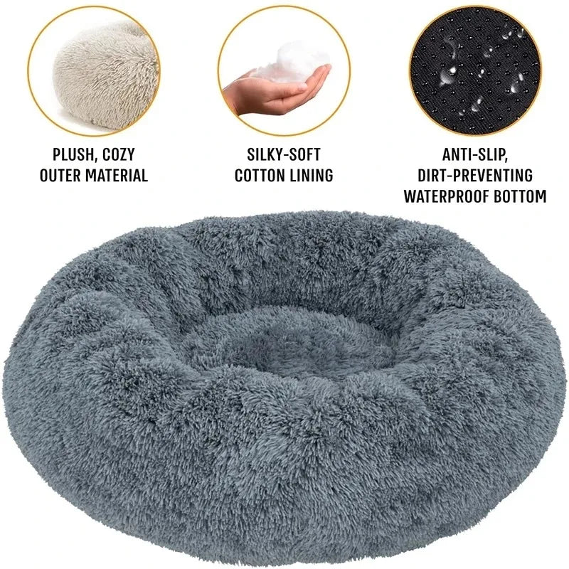 Unmatched Comfort: The Round Bed That Transforms Your Pet's Sleep.